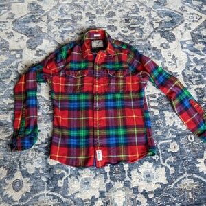 M Abercrombie & Fitch Long Sleeve Flannel - Muscle Fit